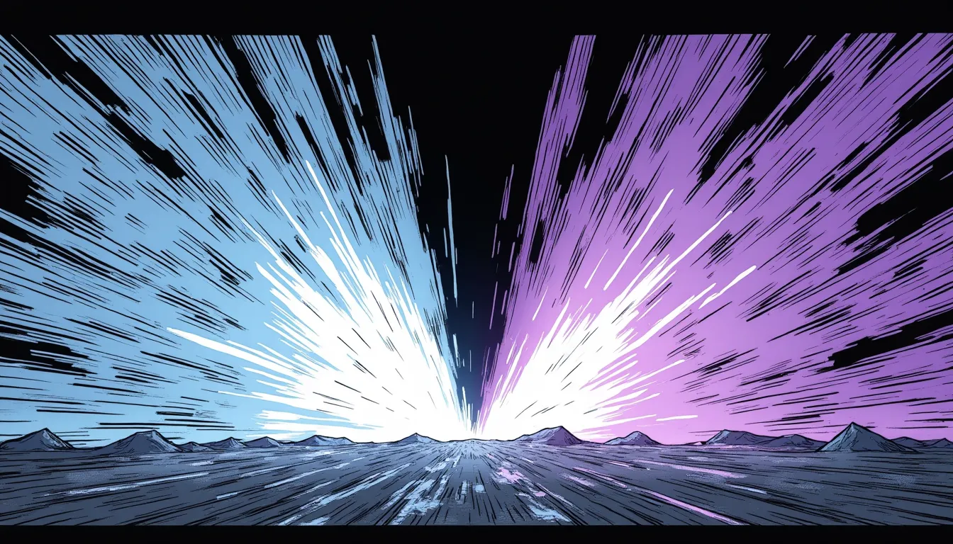 Deux auras cote a cote, l une argentee et l autre violette