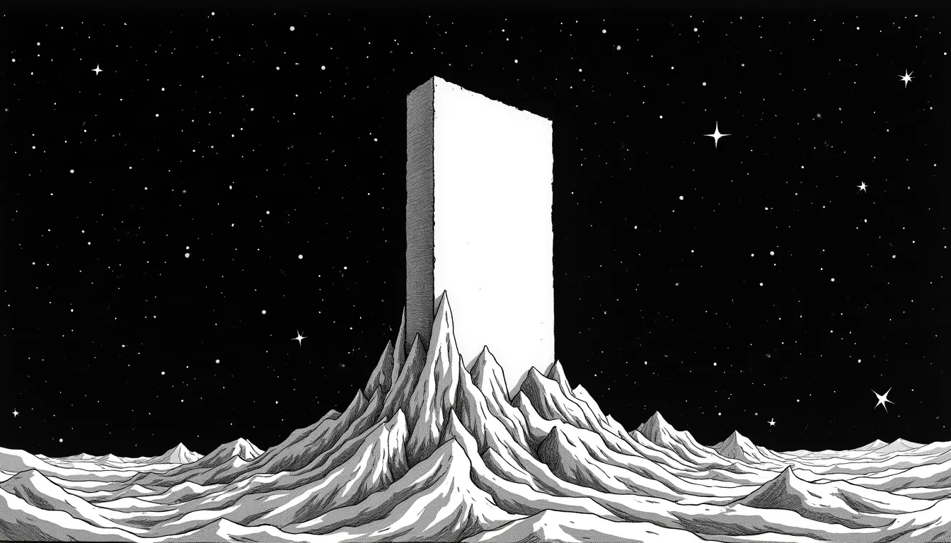 Echelle de puissance dont le sommet est coupe net par un vide